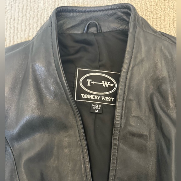 Tannery West Vintage Genuine Leather Ultra Padded Shoulder Crop jacket - Picture 4 of 7